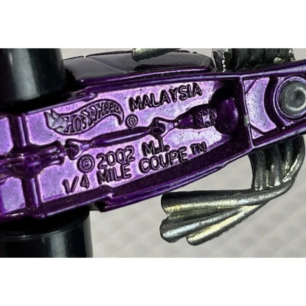 2002 HOTWHEELS 1/4 MILE COUPE PURPLE 1:64 DIECAST 3